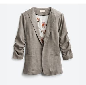 Stitch Fix Skies Are Blue Raja Printed Collarless Blazer